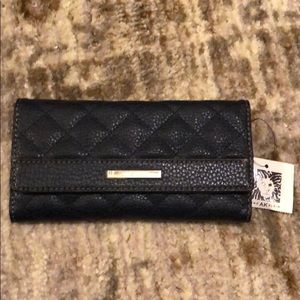 Anne Klein quilted zip wallet new with tags